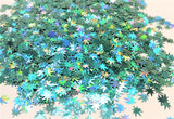 Maui Waui Wowie Hemp Leaf Glitter Shapes / 5mm Holographic Cannabis / Pot Leaves / Rave / Marijuana Weed / Ganja Sequins