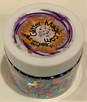 Autism Awareness #1 Puzzle Piece Glitter/ 1/2 ounce jar / Scrapbooking/ Red Blue Green Yellow/ Black Light Visible