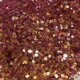 CALYPSO CHAMELEON Chunky to Fine GLITTER Mix / Color-shift / Rose to Gold / Resin Art / Holiday Crafts / 2 oz Shaker Bottle
