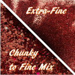 HEART THROB Extra-Fine OR Chunky to Fine Glitter Mix / Opaque / Resin Art / Rich Red Holographic / Christmas Red Holo