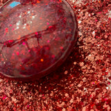 HEART THROB Extra-Fine OR Chunky to Fine Glitter Mix / Opaque / Resin Art / Rich Red Holographic / Christmas Red Holo