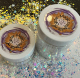 New! SNOW DANCE - Glitter Blend / Iridescent Mirror White / Sparkling Snowflakes Stars Hearts / Exclusive Winter Wonderland