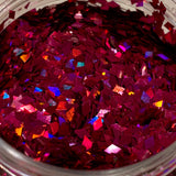 Fuchsia Holo Rhombus Glitter / 2x4mm Diamond Shapes / 1/2 oz Jar / Tumblers / Nail Art