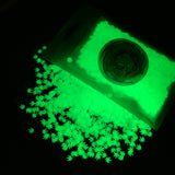 Glow-in-the-Dark Weed Leaf Glitter Shapes / Ivory to Green / 5mm Hemp Cannabis / Pot Leaves / Rave / Marijuana Weed / Ganja Sequins