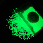 Glow-in-the-Dark Weed Leaf Glitter Shapes / Ivory to Green / 5mm Hemp Cannabis / Pot Leaves / Rave / Marijuana Weed / Ganja Sequins