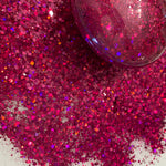 STILETTO HOLO Glitter /  Fine Or Chunky Mix / Holographic / Crimson / Tumblers / Resin Art / DIY Jewelry / Resin Art / Holiday Crafts