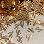 Golden Sand Cactus Shape - 8mm Holographic Glitter / 1/2 oz. Jar / Opaque / Storyboard / Desert Southwest Crafts