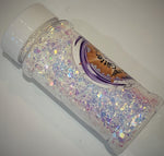 Blizzard Chunky to Fine Glitter Mix or Extra-Fine/  Opal White Iridescent