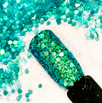 MERMAID MIST Fine Or Chunky Mix GLITTER / Iridescent Translucent / Beach Ocean / Vacation Memento / Teal Green / Resin Art