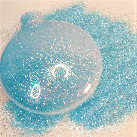 Ocean Breeze Fine Glitter / 2.25 oz Shaker Bottle / Iridescent Light Blue / Ocean Scenes