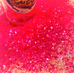 SCREAMIN HOT PINK Iridescent Chunky to Fine Mix Glitter / Violet Flashes / Rave Party / Translucent