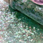 Sea Glass Chunky to Fine Mix or Seafoam Extra-Fine Glitter / Iridescent Translucent / Beach Ocean / Vacation Memento / Seafoam Green / Resin Art