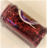 American Beauty Rose Glitter / Extra-Fine Or Chunky Mix / Superior Sparkle / Opaque Red / Fall Winter Sparkle/ Resin Art / Jewelry Crafts