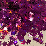 PURPLE HAZE Holographic Hemp Leaf Glitter Shapes / 5mm Cannabis Leaf / Marijuana Pot Weed Glitter Sequins