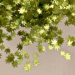 Bright Green Hemp Leaf Glitter Shapes / 5mm Cannabis Pot leaf / Black Light Glow UV Visible / Rave Party/Marijuana Weed Ganja Sequins