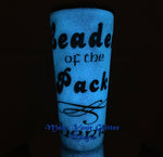 Arctic Wolf Leader of the Pack Glow-in-the-dark Stainless Tumbler / Custom Art / Personalizable