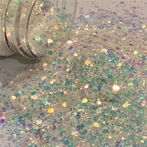 Holographic Chunky Glitter Mixed Fine Glitter Iridescent - Temu
