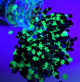 Autism Awareness #2 Puzzle Piece Glitter/ 1/2 ounce Jar / Crafts/ Scrapbooking/Red Blue Green Lime-Yellow / UV Black Light Visible