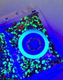Block Party - Red Blue Green Yellow/Lime Glitter / Kid Crafts / UV Black Light Visible
