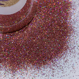 Deep Rose Holographic Extra Fine Glitter / Opaque / Fabulous Rainbow Flash / Nail Art / Crafts / Glitter Tumbler /Soft Under Black Light