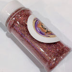 Deep Rose Holographic Extra Fine Glitter / Opaque / Fabulous Rainbow Flash / Nail Art / Crafts / Glitter Tumbler /Soft Under Black Light