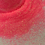HOT Pink Iridescent Glitter/ 2 oz Bottle Fine 1/64"/ Nice Flash / Nail Art / Rave Party / Glitter Tumbler / Bright Pink w Black Light