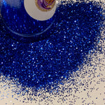 Blueberry Hill Fine Glitter / 2 oz Shaker Bottle / Opaque Midnight Blue / Harlequin / Mardi Gras