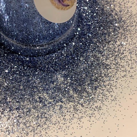 Ceylon Sapphire Ex-Fine Glitter / Beautiful Deep Blue-Gray / 2 oz Shaker Bottle