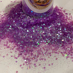 Lilac Mist Chunky to Fine Mix Glitter / Translucent Purple Art & Crafts / Gifts