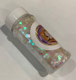 Opal Pearl Jumbo Pink Shift Shift Jumbo Glitter / 2 oz. Iridescent Translucent / Ocean Waves / Storyboard / Snow Winter White