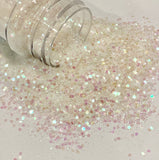 Opal Pearl Mist Polyester Chunky to Fine Glitter Mix / Glitter Tumblers / Snow Globes / Ocean Design / Storyboard / Snow Winter Scene