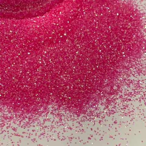 SCORCHIN' HOT Pink Iridescent Glitter/ 2 oz Bottle Fine 1/64"/Color Flashes/Nail Art/ Rave Party/Glitter Tumbler/Strong Pink w Black Light