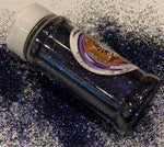 MALEFICENT Deep Purple Fine HOLO Flash Glitter / 2.25 oz. Bottle / Holographic Nail Art / Solvent Resistant / Opaque / Tumblers