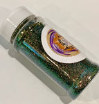 Aussie Opal Fine Color Shift Glitter / 2.25 oz. Shaker Bottle /Opaque / Green to Russet Chameleon / Autumn Tones