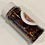 Chocolate Halo JumboGlitter / Holographic Hex / 2 oz Shaker Bottle