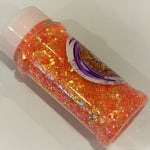 COSMIC Orange Color Shift Glitter Mix / 2 oz. Bottle / Solvent Resistant / Translucent / UV Visible