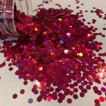 RUBY SLIPPERS JUMBO Holographic Glitter / 2 oz Bottle / Opaque / Solvent Resistant / Non-Toxic
