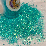 MERMAID MIST Fine Or Chunky Mix GLITTER / Iridescent Translucent / Beach Ocean / Vacation Memento / Teal Green / Resin Art