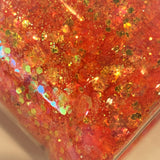 COSMIC Orange Color Shift Glitter Mix / 2 oz. Bottle / Solvent Resistant / Translucent / UV Visible