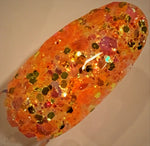 COSMIC Orange Color Shift Glitter Mix / 2 oz. Bottle / Solvent Resistant / Translucent / UV Visible