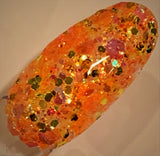 COSMIC Orange Color Shift Glitter Mix / 2 oz. Bottle / Solvent Resistant / Translucent / UV Visible