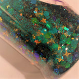 EMERALD CITY Color Shift Chunky Glitter MIX / Green Blues Gold Holo /  2 oz Bottle / Harlequin / Slime Crafts / Geode Tumbler