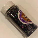 ARCTIC NIGHTS Black Holo Chunky to Fine Glitter Mix / Shaker Bottle / Holographic Color Shift / Aurora Borealis / Galaxy