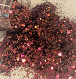 ANTIQUE ROSE Chunky to Fine Glitter Mix / Chameleon Warm Pink Color Shift to Gray / Geode Tumblers  / Crafts