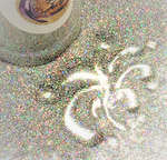 HOLO SILVER Fine Glitter / 2 oz. Bottle / 1/96 inch / HOLOGRAPHIC / Nail art / Polyester Opaque / Solvent Resistant / Safe, Non-Toxic