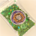 Spring Green Hemp Leaf Glitter Shapes / 5mm Holographic Cannabis / Pot Leaf / Rave / Marijuana Weed / Ganja Sequins