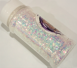 Unicorn Kisses Chunky to Fine Glitter / Custom Shard Mix / White iridescent Color Shift, Blue, Lavender, Rose